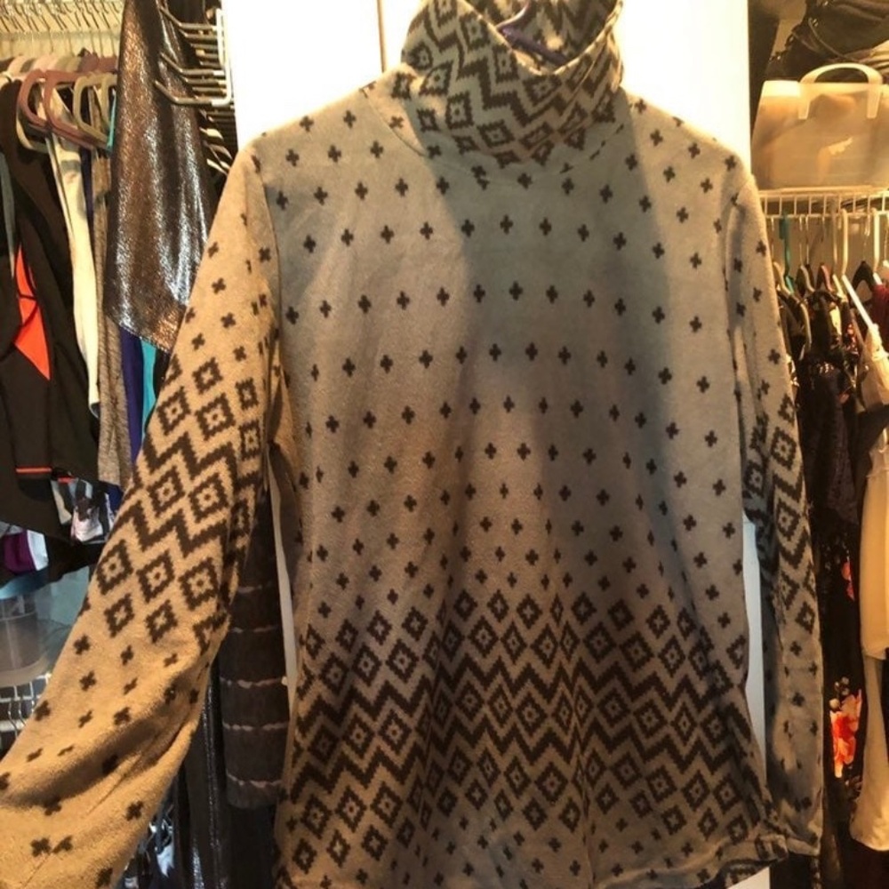 Indigo Tunic style soft fleece top